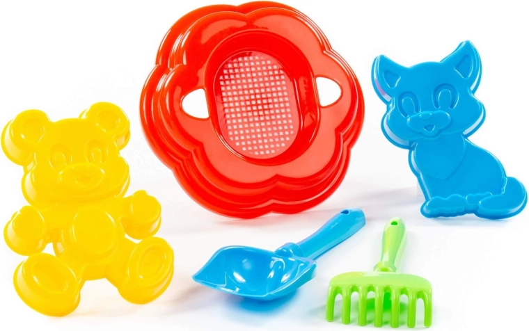 Schep en hark voor creatief bouwen