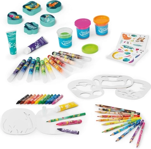 Jungle Box met kunstbenodigdheden voor kinderen