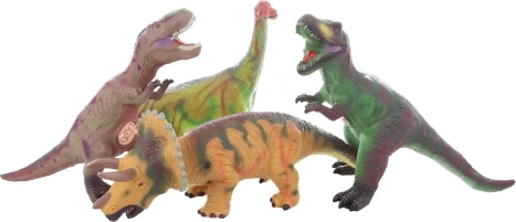 Geluidgevende rubberen dinosaurus op batterijen