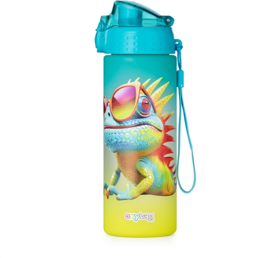 OXY Click drinkfles 600 ml crazy animals chameleon