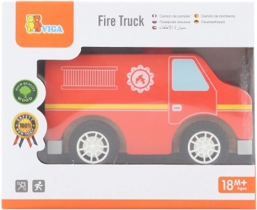 Houten brandweerauto Viga