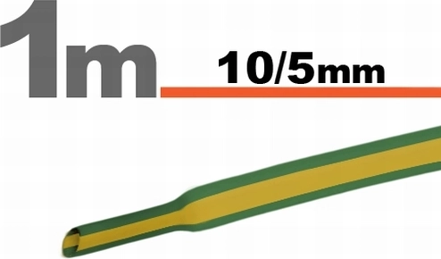 Krimpkous geel-groen 10 / 5 mm