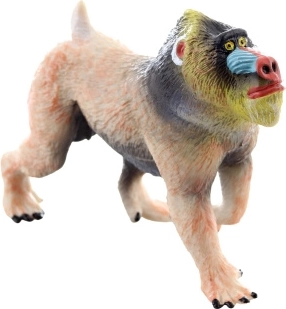 Plastic mandrilfiguur 10 cm