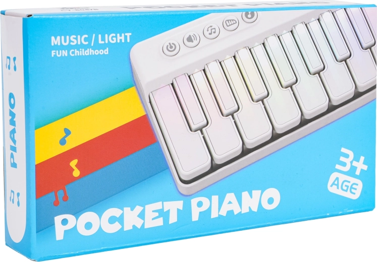 Zwarte zakpiano voor kinderen
