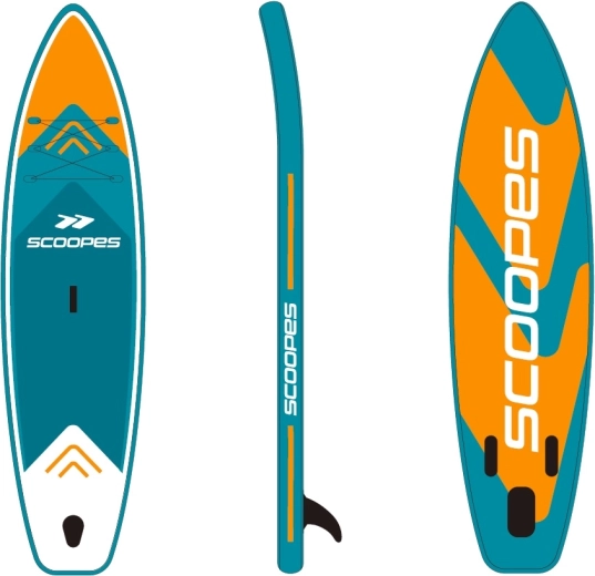 Opblaasbaar SUP-board VELO 350 cm oranje met accessoires