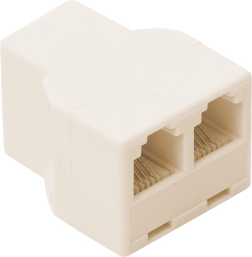 6P4C Y-splitter, 1 aansluiting naar 2 aansluitingen