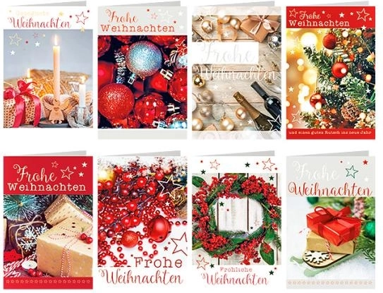 Kerstwens „Frohe Weihnachten“ – assort - 1 stuk