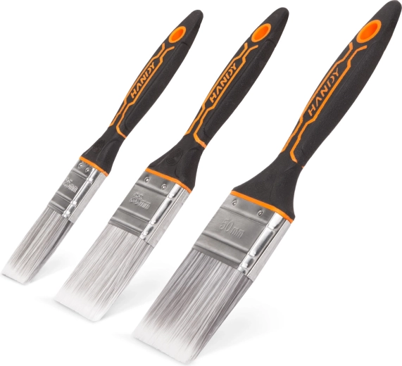 Set platte verfkwasten, 3 stuks