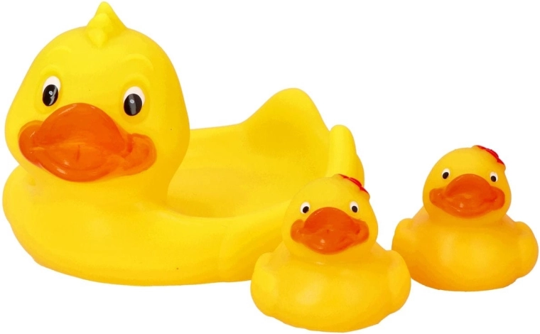 Badkuipspeelgoed en zeepbakje Moms Care eendjes - 3 stuks