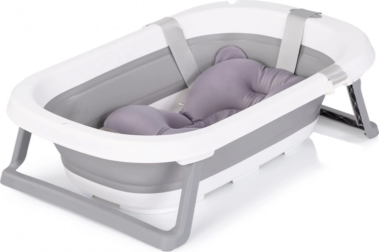 Opvouwbaar babybadje met inleg Grey
