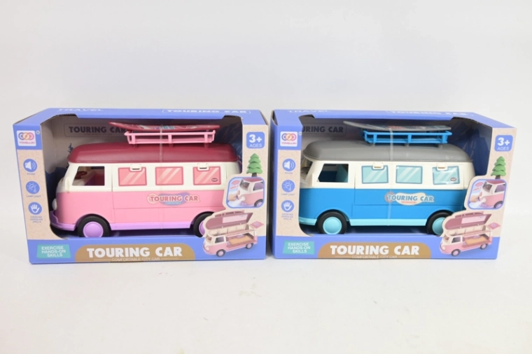Retro campervan met licht en geluid 24 cm