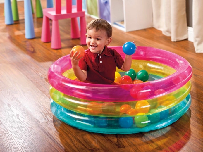 50 gekleurde ballen voor zintuiglijk speelplezier