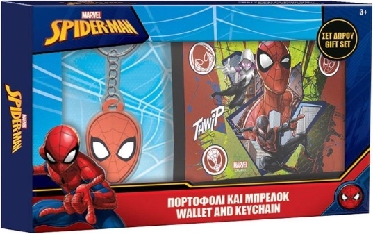 Kinderportemonnee met sleutelhanger Spider-Man
