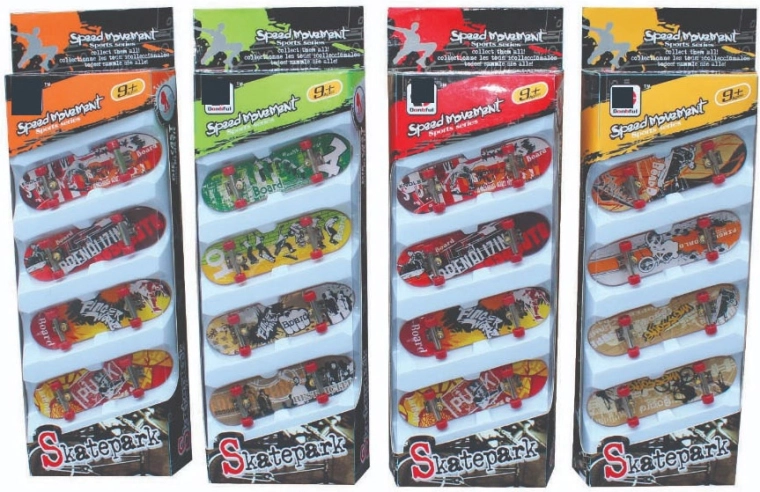 Skatepark multipack fingerboards 4 stuks