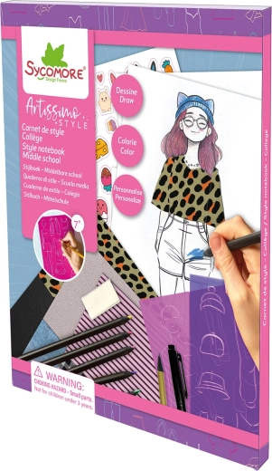 Artissimo modedagboek voor het ontwerpen van studentenkleding