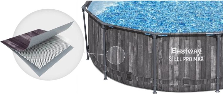 Robuust stalen frame en duurzame folie