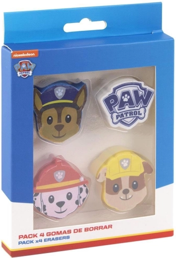 Set gummen Paw Patrol (Tlapková patrola) 4 stuks