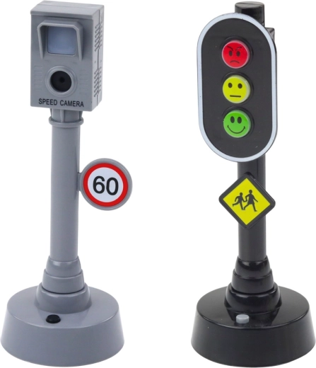 Verkeerslicht met licht en geluid voor realistisch spel