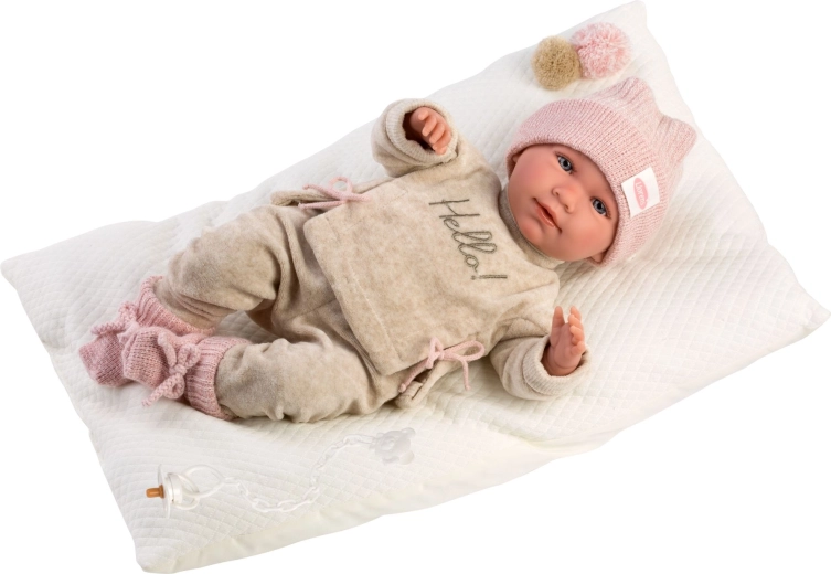 Llorens New Born realistische pratende babypop 42 cm