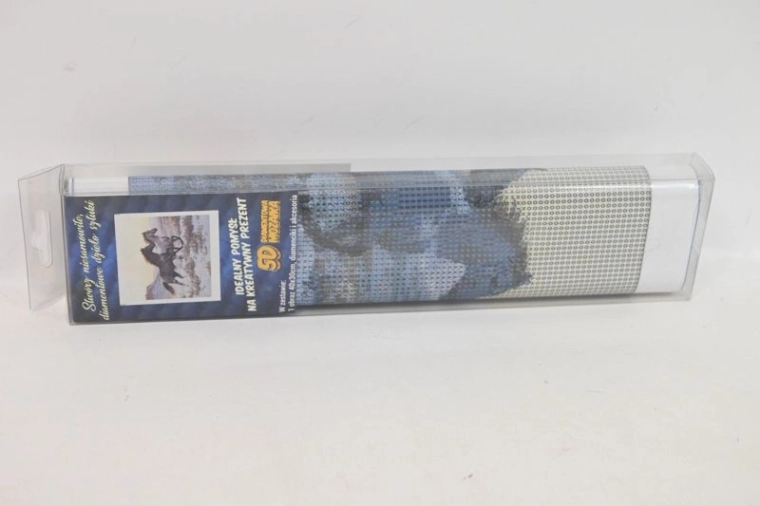 Diamantmozaïek Paarden zwart en wit 40 × 30 cm