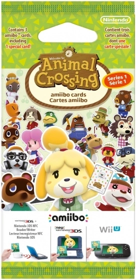 Animal Crossing amiibo-kaarten – serie 1 (pakje van 3 kaarten)