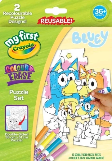 Crayola kleurpuzzel Bluey 12 stukjes