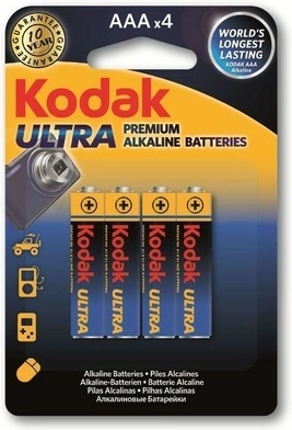 Kodak Ultra Premium alkaline batterijen AAA 1,5 V, 4 st.