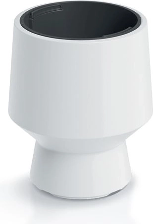Witte bloempot met inzet 27 cm HEOS