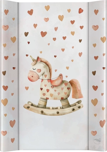 Ceba Baby dubbelzijdig aankleedkussen met vaste plank 50 × 70 cm ultra light rocking horse