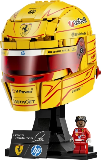 Iconische helm in Ferrari-kleuren