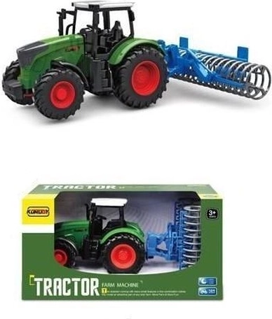 Tractor met landbouwmachine