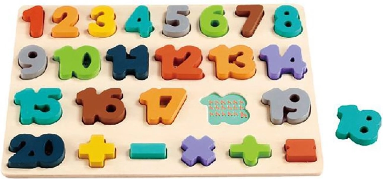 Houten puzzel met cijfers Baby Mix