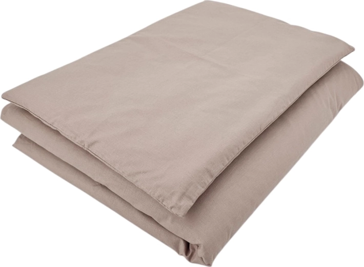 Katoenen beddengoed voor babybedje, 2-delig, 90 × 120 cm – Donkerroze