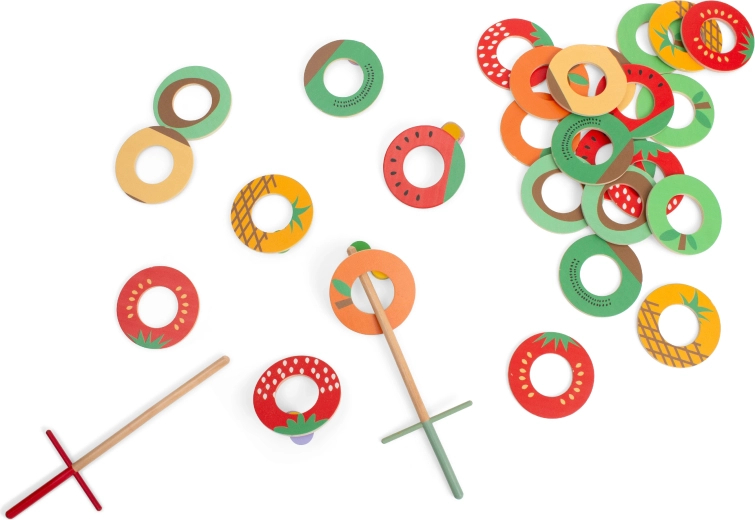 Kleurrijke fruitdiscs
