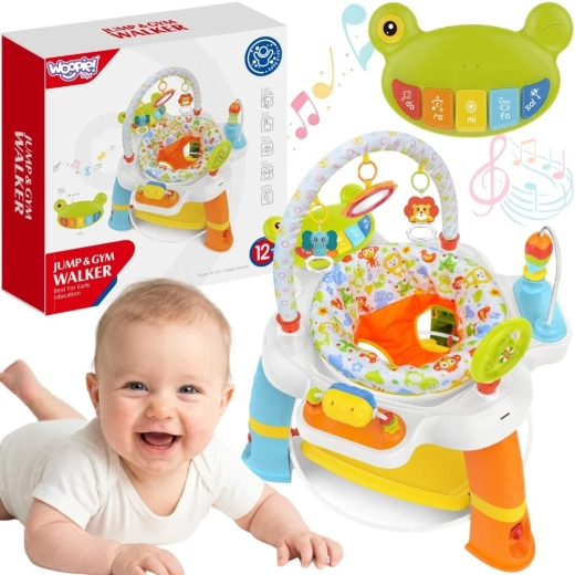 Woopie Baby interactief activiteitencentrum met draaibare zitting 12m+