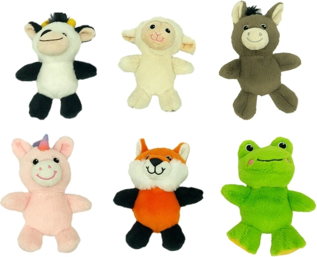 6 schattige knuffels in één set