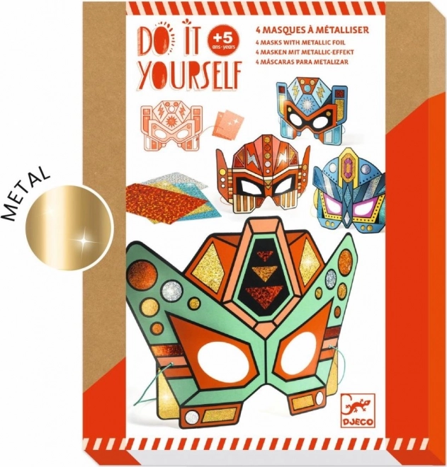 Creatieve set DJECO superrobotmaskers om te versieren