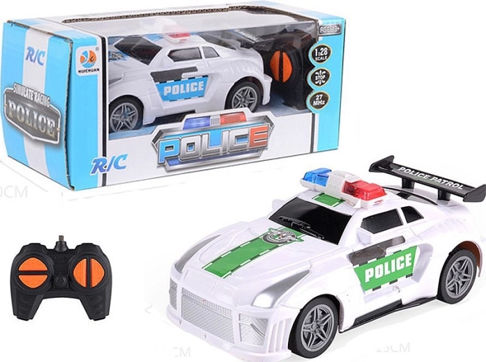 Adar RC politieauto met afstandsbediening 27 MHz 1:28 - 1 stuk