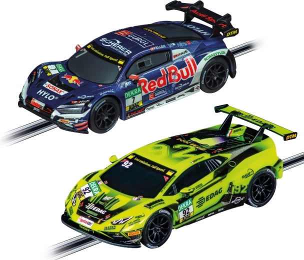 Twee gelicentieerde DTM-raceauto