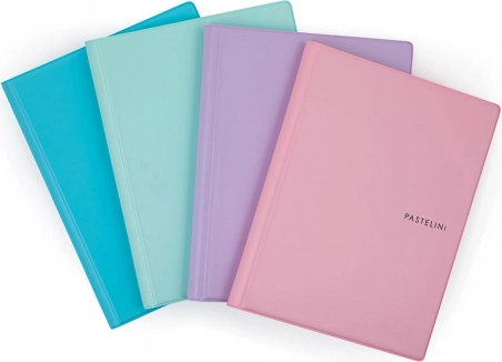 Ringblok A5 Pastelini met plastic hoes