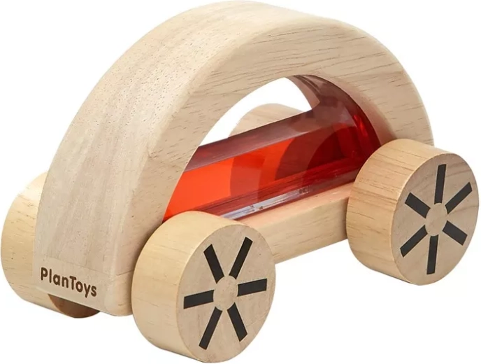 PlanToys houten autootje met water rood