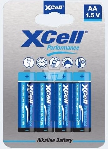 XCell alkaline batterijen AA (mignon) LR6 1,5 V - 4 stuks