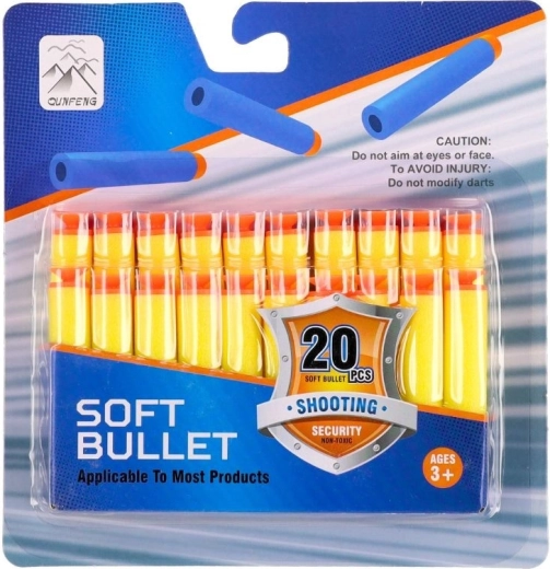 Schuimrubberen kogels voor kinderblasters - 20 stuks