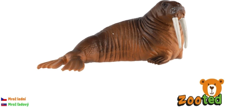 Kunststof figuur van een walrus 11 cm
