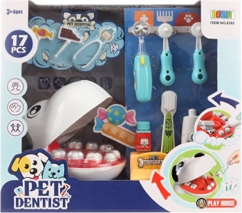 Kindertandartsset met hond