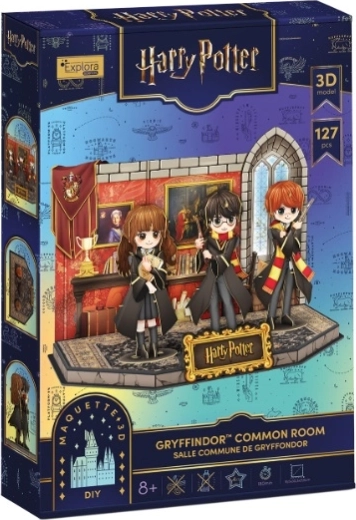Cubic Fun Harry Potter Gryffindor gemeenschappelijke ruimte 3D-puzzel
