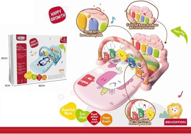 Muzikale speelmat met pianootje Eenhoorn voor baby’s