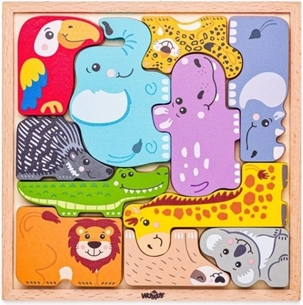 Woodyland houten puzzel dieren