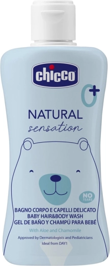Chicco 2-in-1 douchegel voor lichaam en haar met aloë vera en kamille Natural Sensation 200 ml