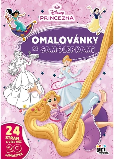 Kleurboek A4 met stickers Disney Prinsessen